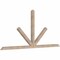 Ekena Millwork Saratoga Smooth Timber Gable Bracket, Douglas Fir, 108"W x 49"H x 3 1/2"D x 3 1/2"F, 11/12 Pitch GBW108X49X0404SAR00SDF - alternate 5